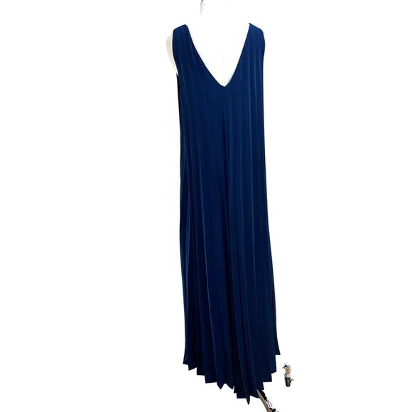Samsoe Samsoe Annico Dress Pleated Maxi Blue - Picture 10 of 10